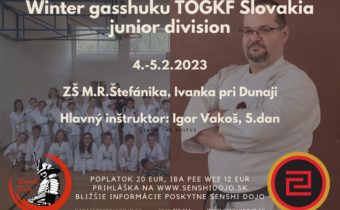 Winter Gasshuku TOGKF Slovakia – junior division
